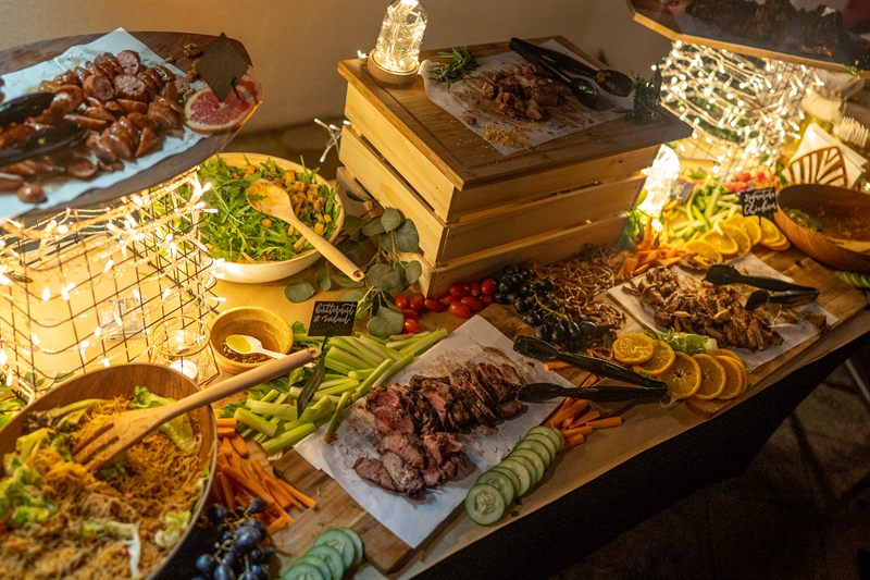 Sunday Roast table setup for a repeat-host BBQ event